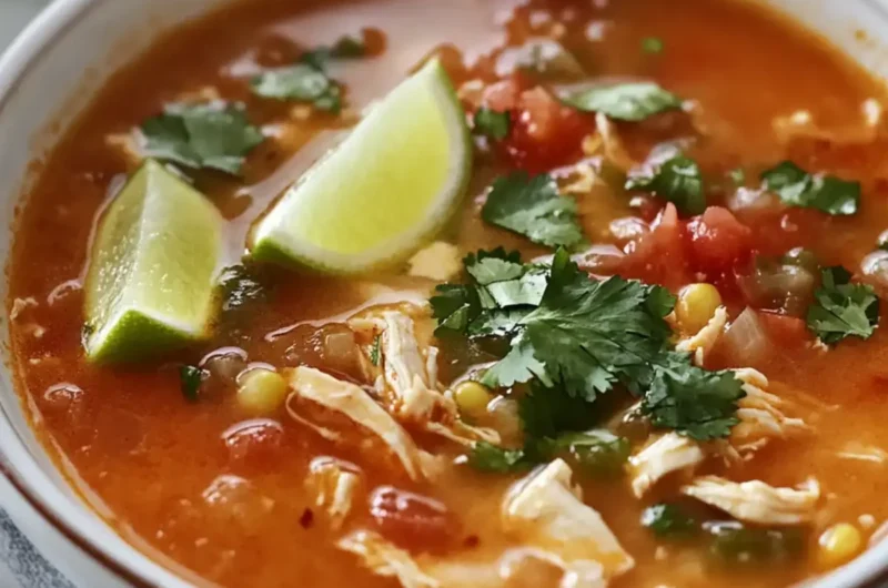 Chicken Tortilla Soup with Salsa