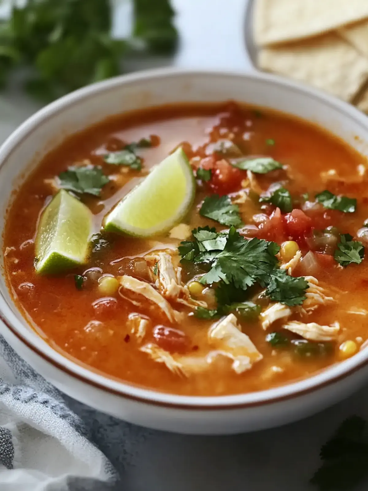 Savor the Flavor: Chicken Tortilla Soup with Salsa Delight 5 Chicken Tortilla Soup with Salsa