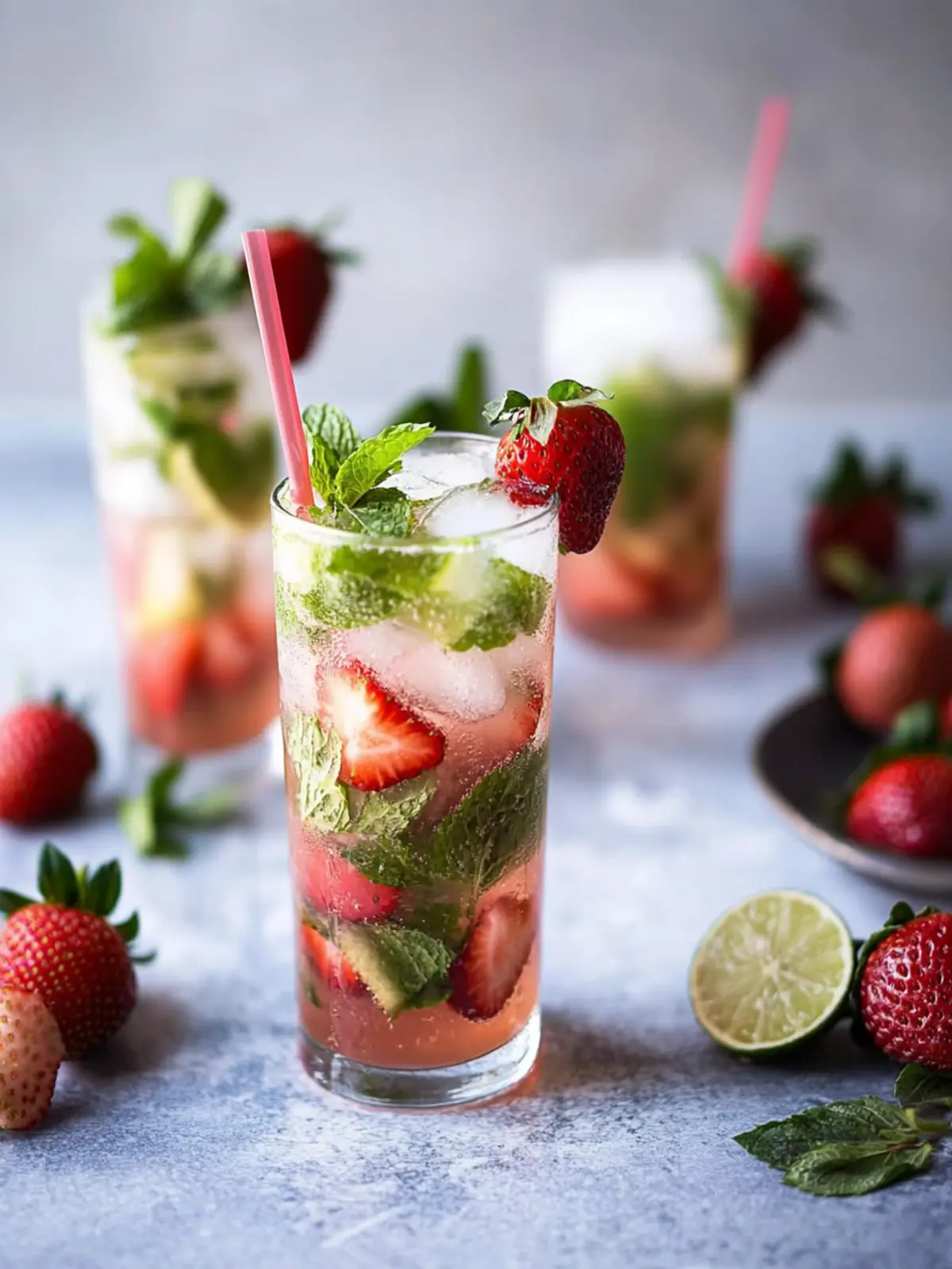 Refreshing Strawberry Mojito Recipe in Just 5 Minutes 3 Strawberry Mojito Recipe