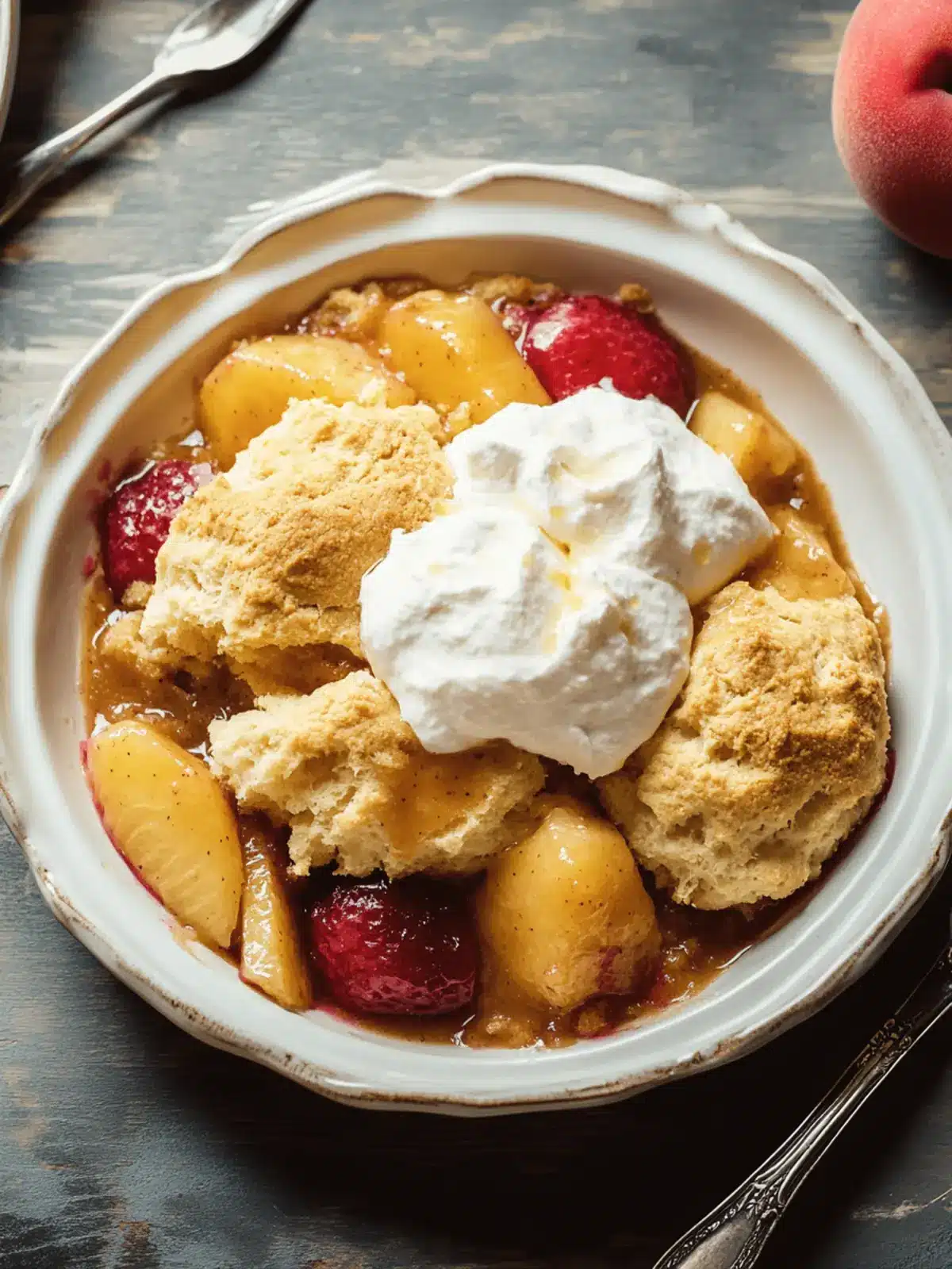 Delicious Cobbler: Baked Fruit Dessert with Biscuit Topping 2 Cobbler (Baked Fruit Dessert with Biscuit Topping)