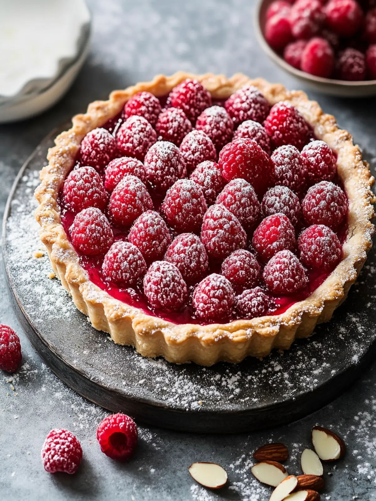 Raspberry Almond Tart