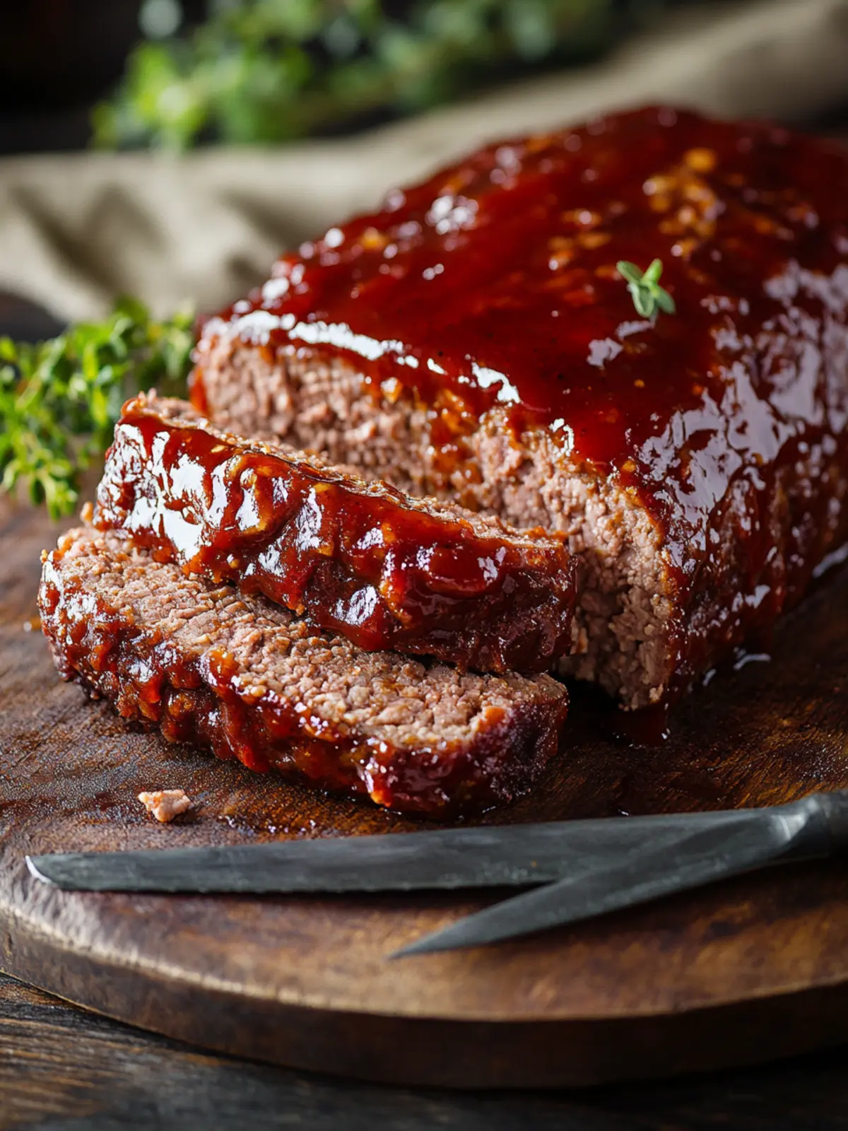 Smoked Meatloaf with Sweet BBQ Glaze