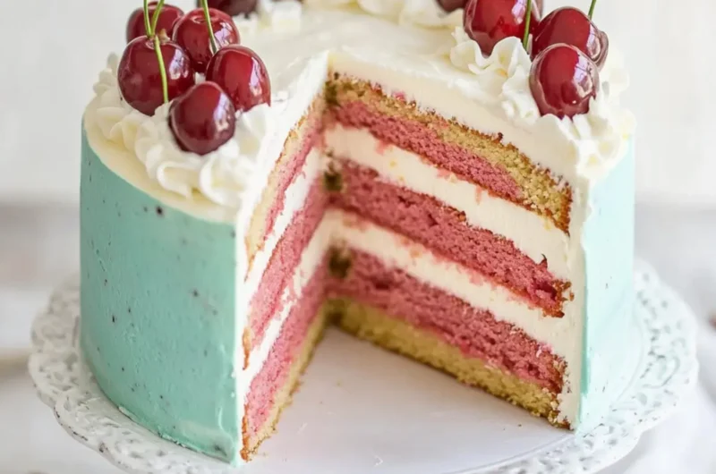 Cherry-Vanilla Layer Cake