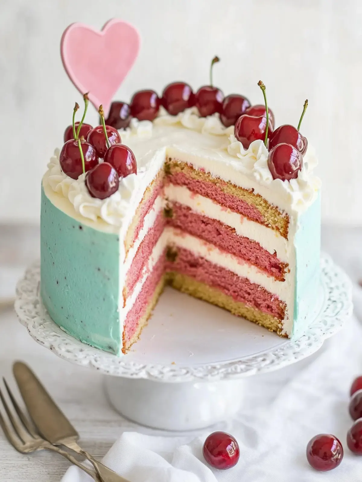 Cherry-Vanilla Layer Cake