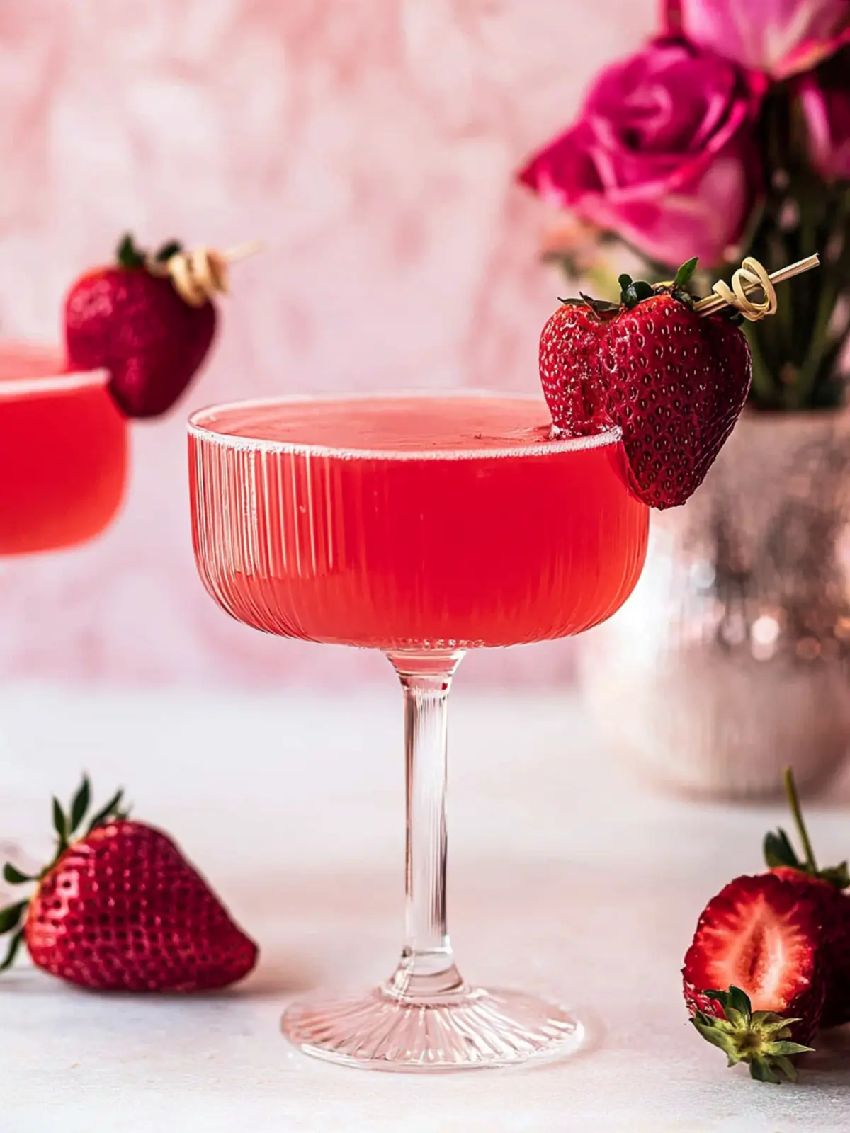 Coming up Roses: Refreshing Strawberry Rose Cocktail Recipe 4 Coming up Roses- Strawberry Rose Cocktail