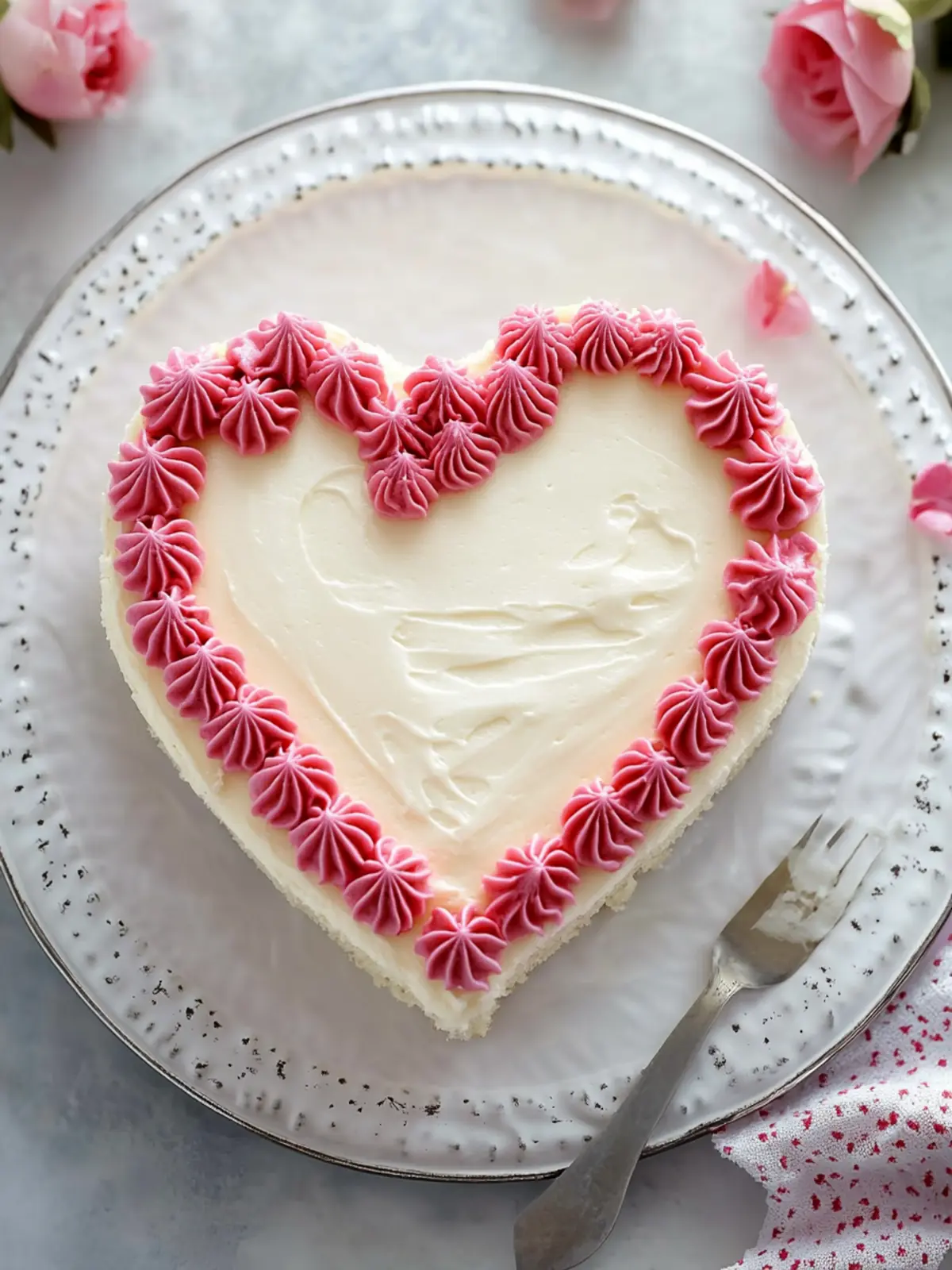 Vintage Heart Cake