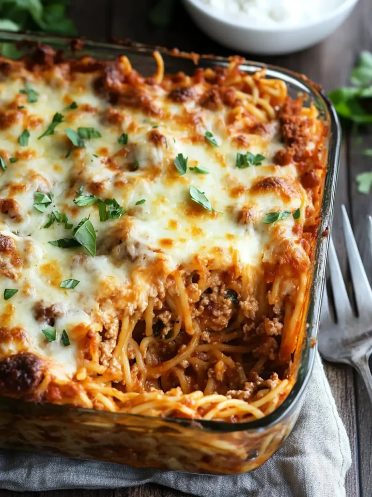 Southern Baked Spaghetti Casserole
