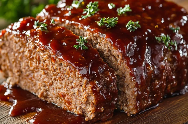 Smoked Meatloaf with Sweet BBQ Glaze