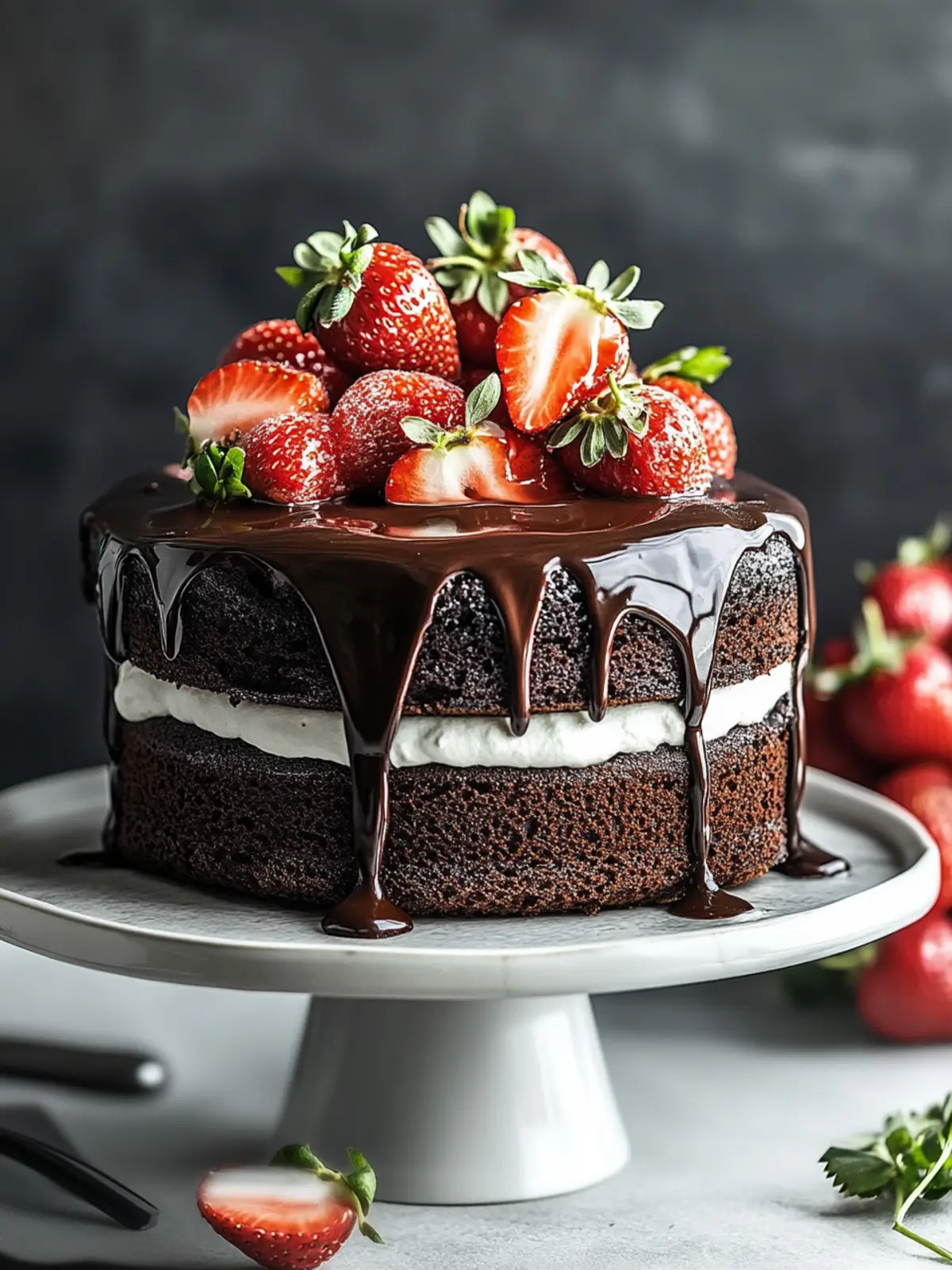Chocolate Strawberry Cake