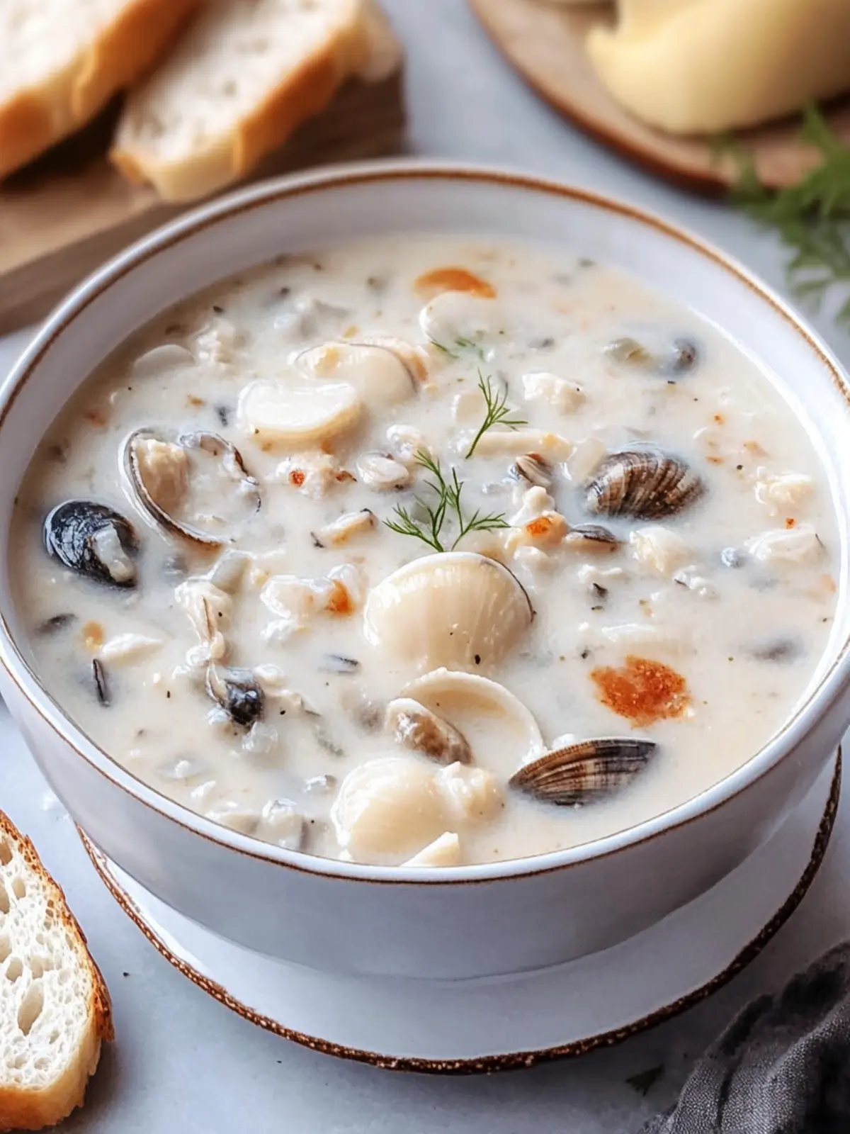 Creamy New England Clam Chowder: Your Cozy Comfort Bowl 3 New England Clam Chowder (Creamy Clam Soup)