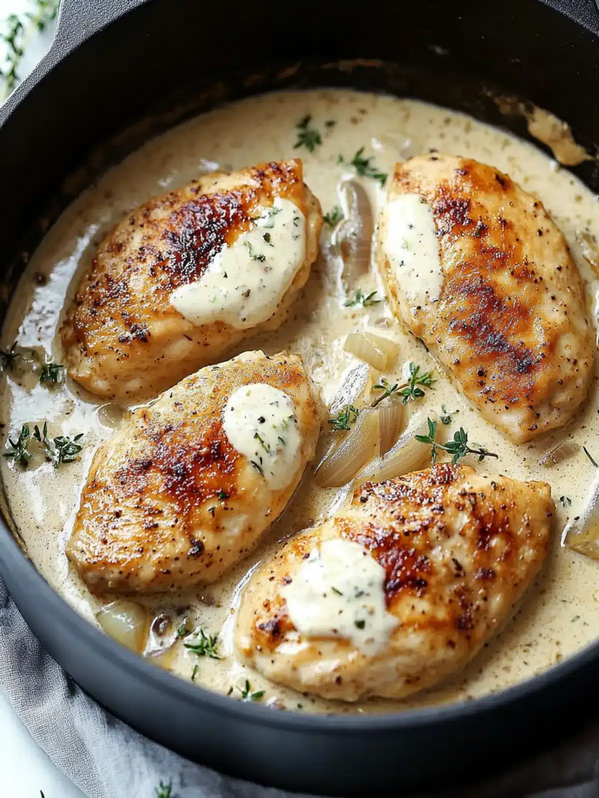 Sour Cream and Onion Chicken: Quick Low-Carb Delight
