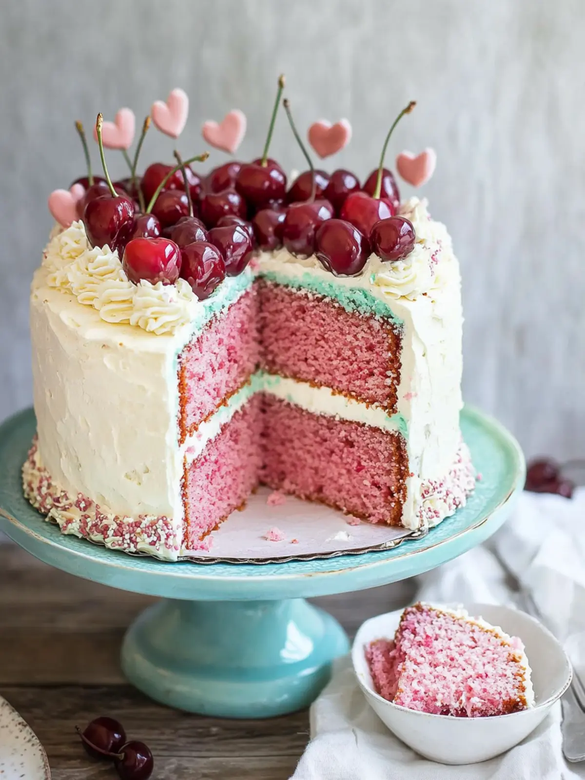 Cherry-Vanilla Layer Cake