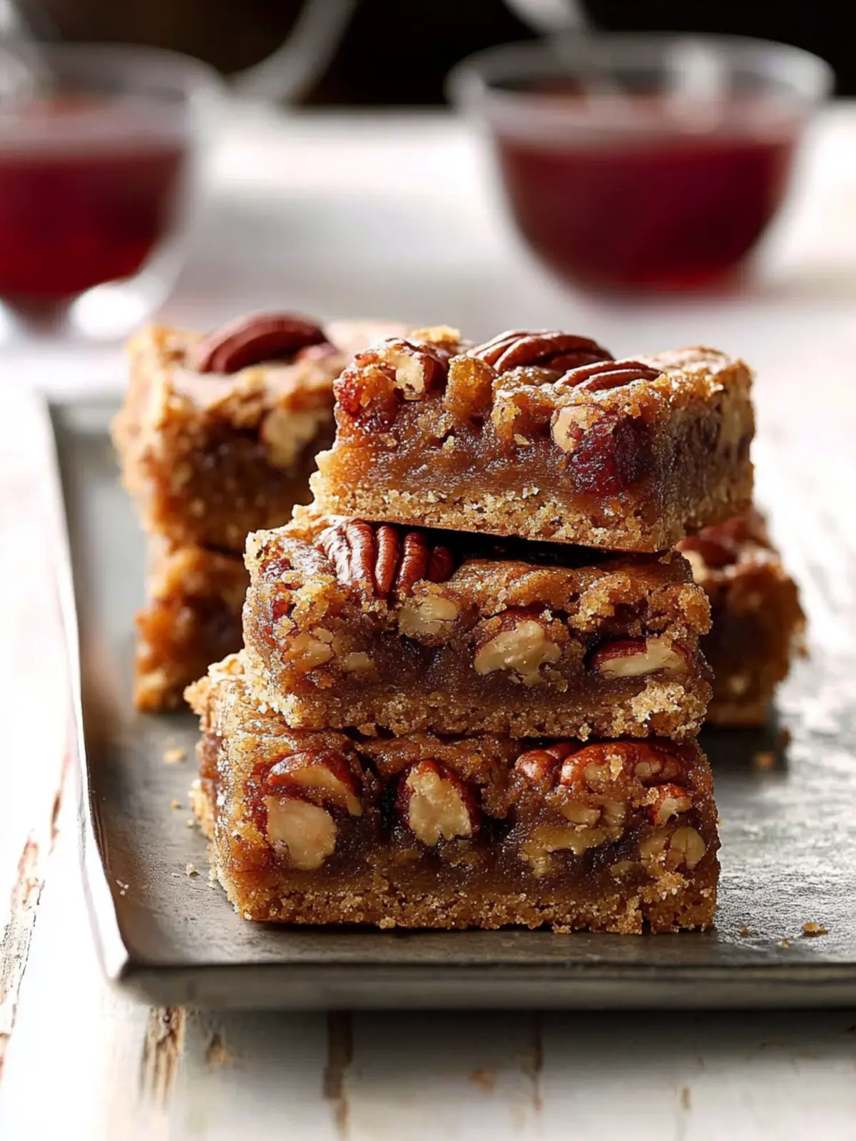 Decadent Grandma’s Pecan Rum Bars with Fruity Twists 4 Grandma’s Pecan Rum Bars