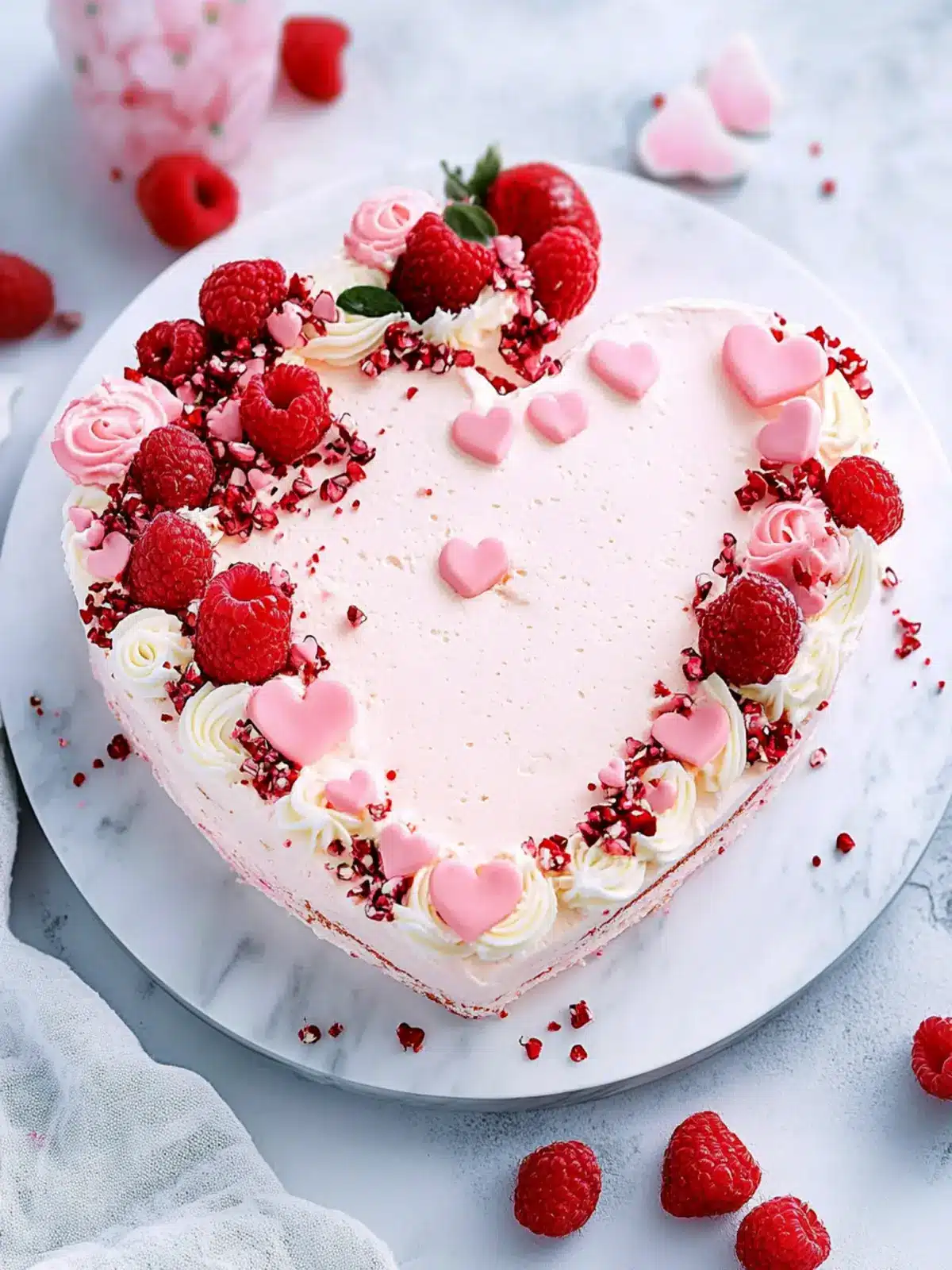 Easy Heart Shaped Cake