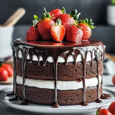 Decadent Chocolate Strawberry Cake That Will Wow Your Guests 9 Chocolate Strawberry Cake