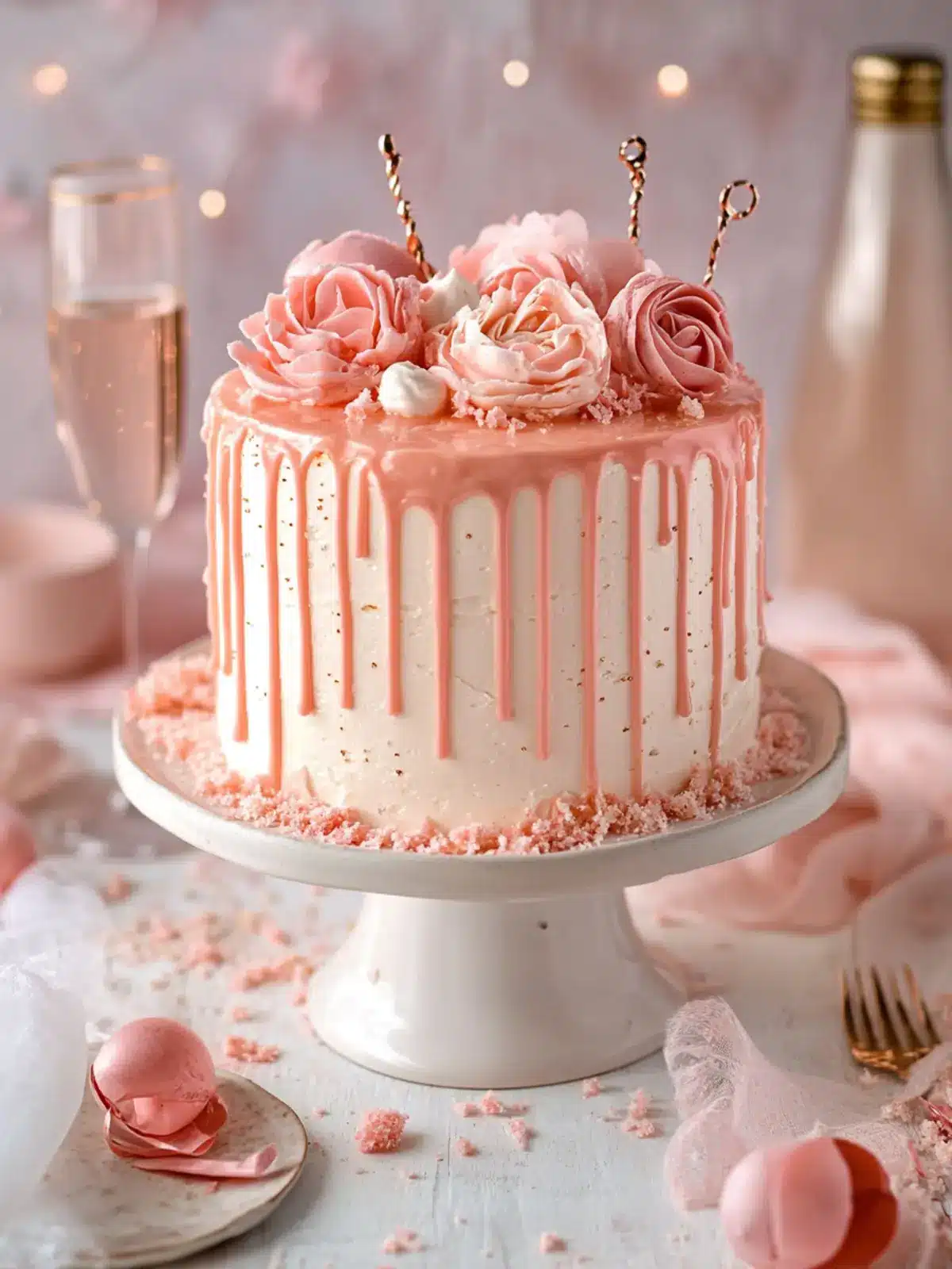 Pink Champagne Cake