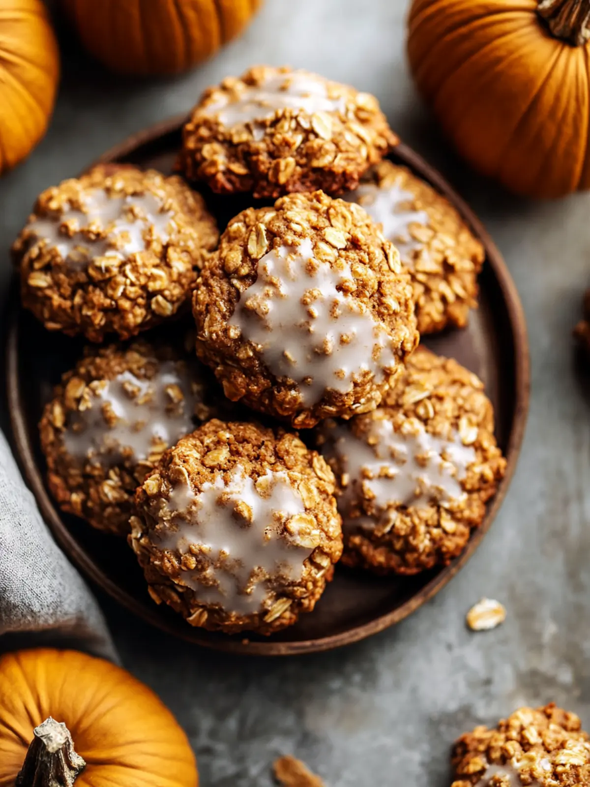 Brown Butter Pumpkin Oatmeal Cookies
