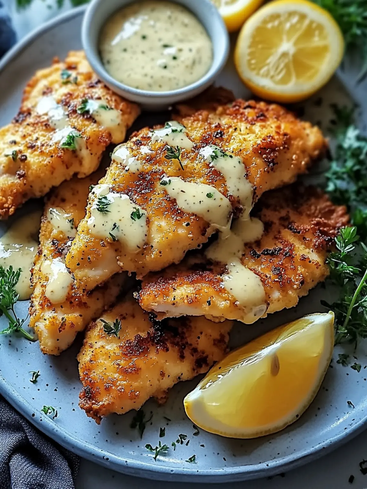 Crispy Malibu Chicken Recipe with Creamy Mustard Delight