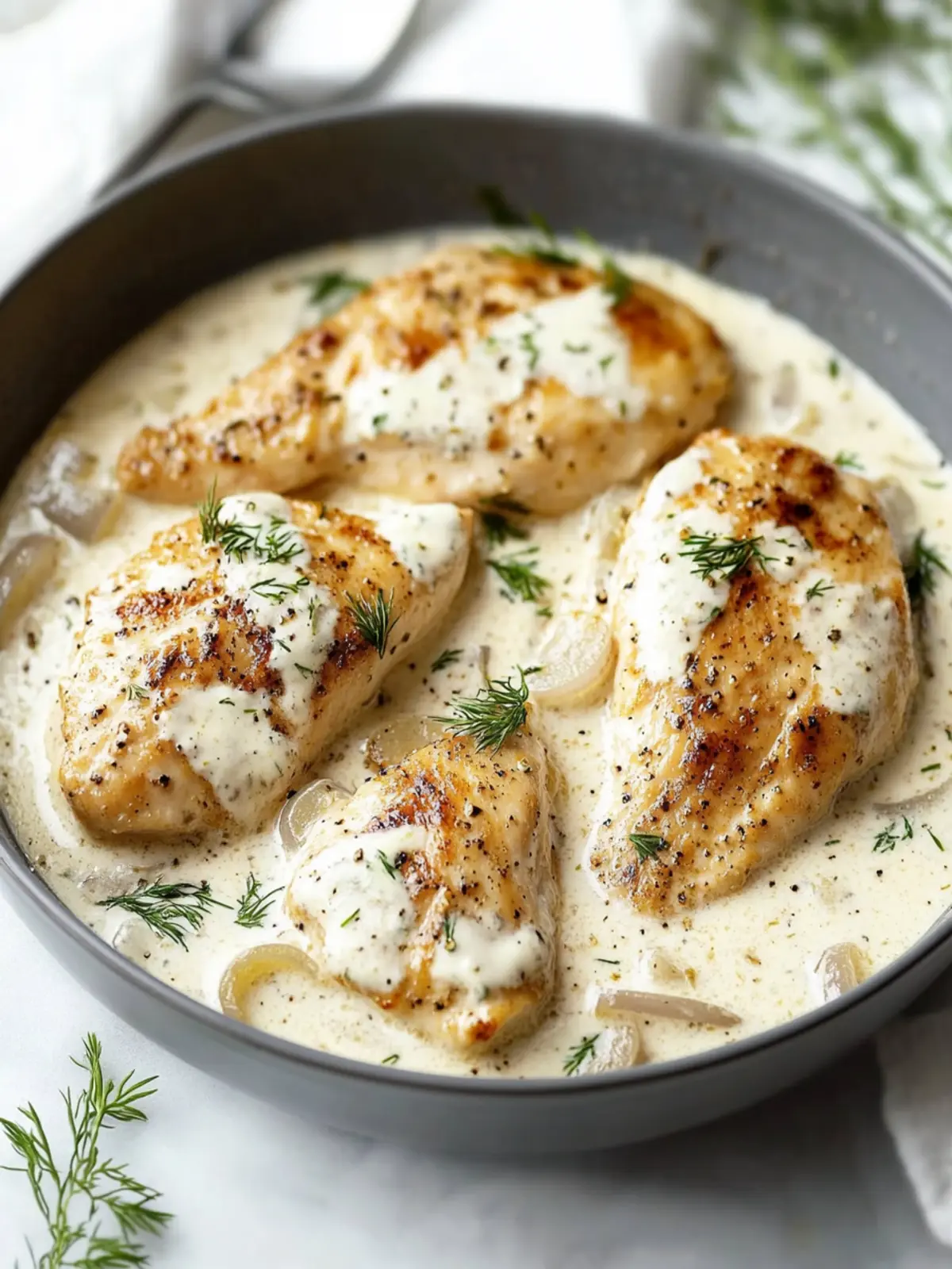 Sour Cream and Onion Chicken: Quick Low-Carb Delight