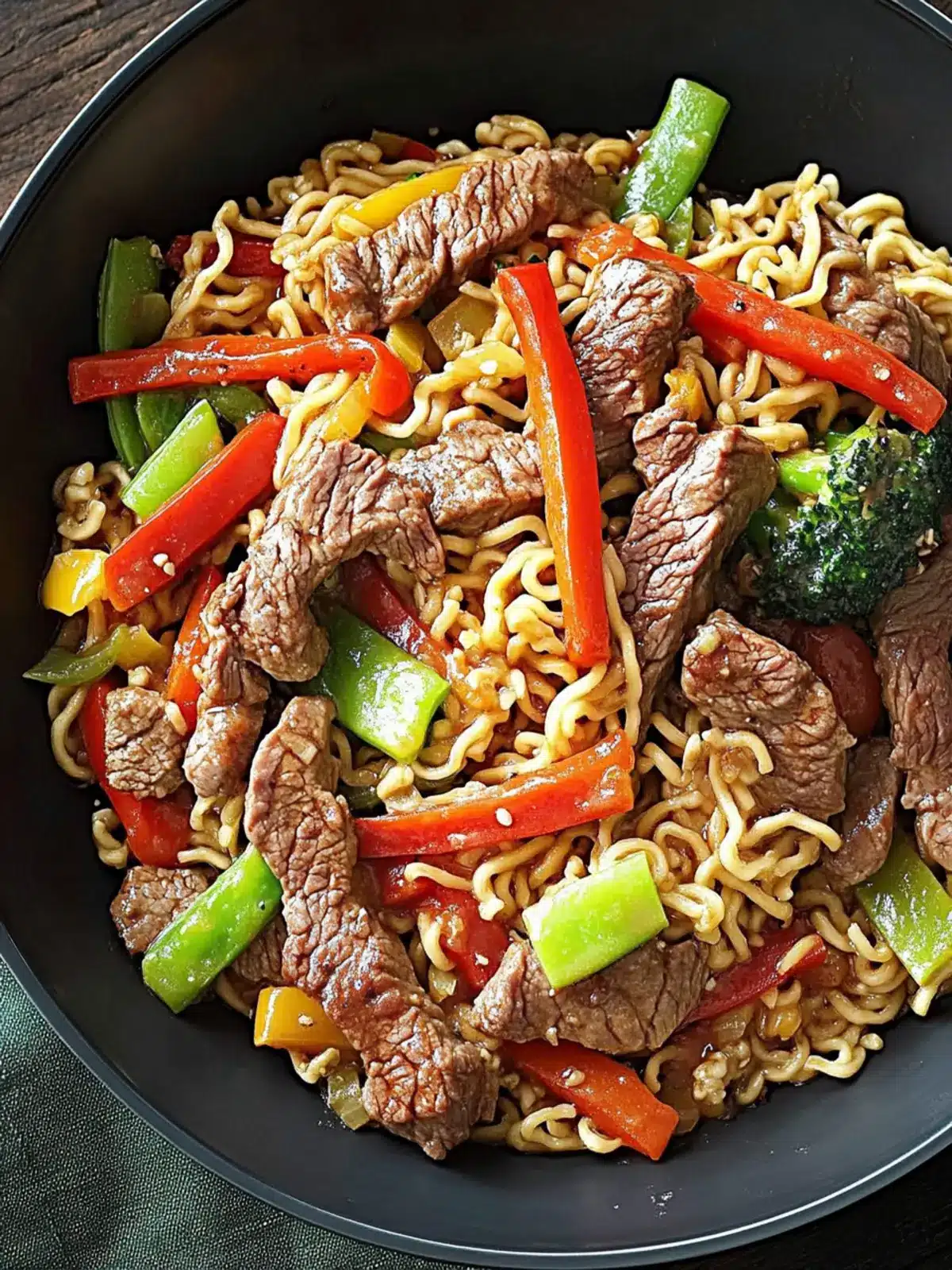Sirloin Stir-Fry with Ramen Noodles
