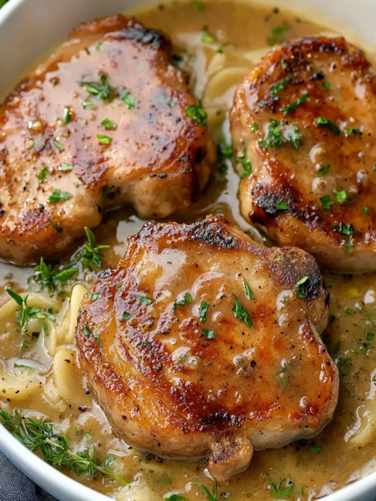 Savory Smothered Pork Chops in Creamy Onion Gravy Delight 2 Smothered Pork Chops