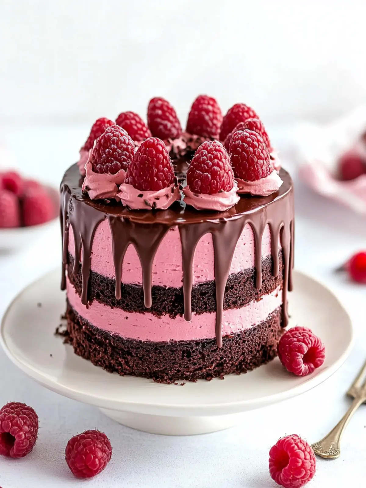 Raspberry Chocolate Cake