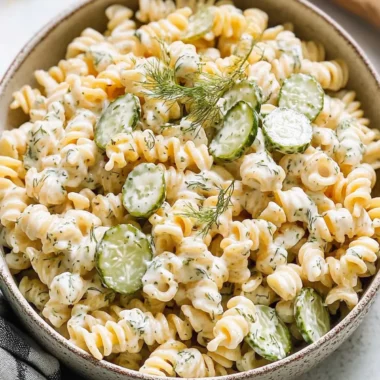 Dill Pickle Pasta Salad