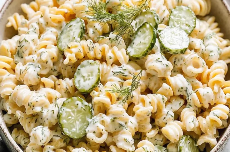 Dill Pickle Pasta Salad