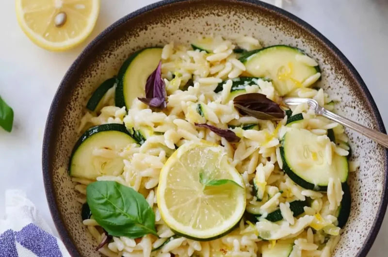 Zucchini Lemon Orzo