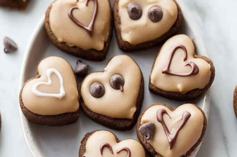 Chocolate Chip Cookie Dough Valentine’s Hearts