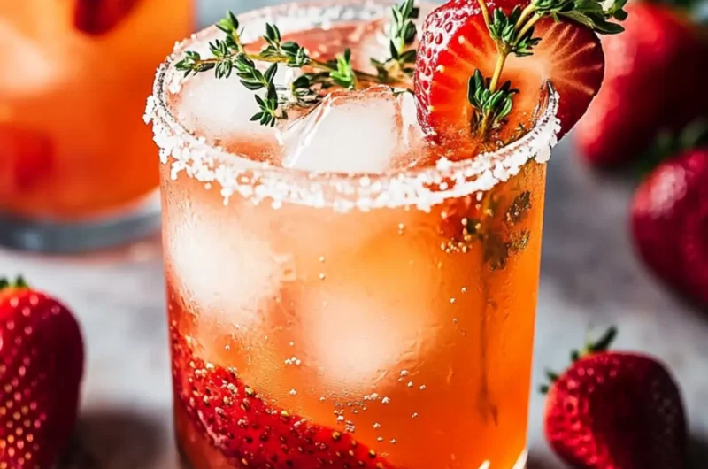 Strawberry Thyme Cocktails