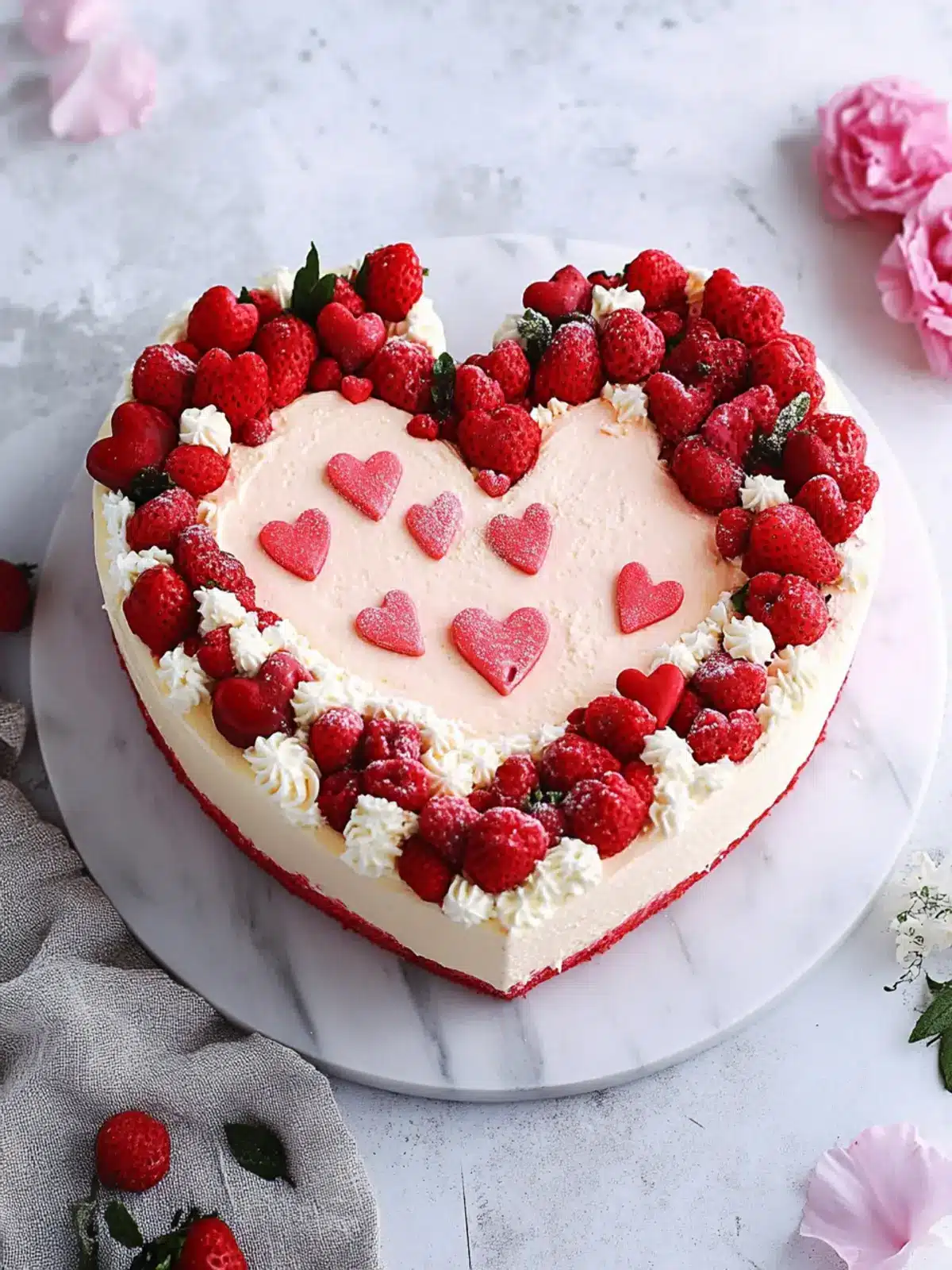 Easy Heart Shaped Cake