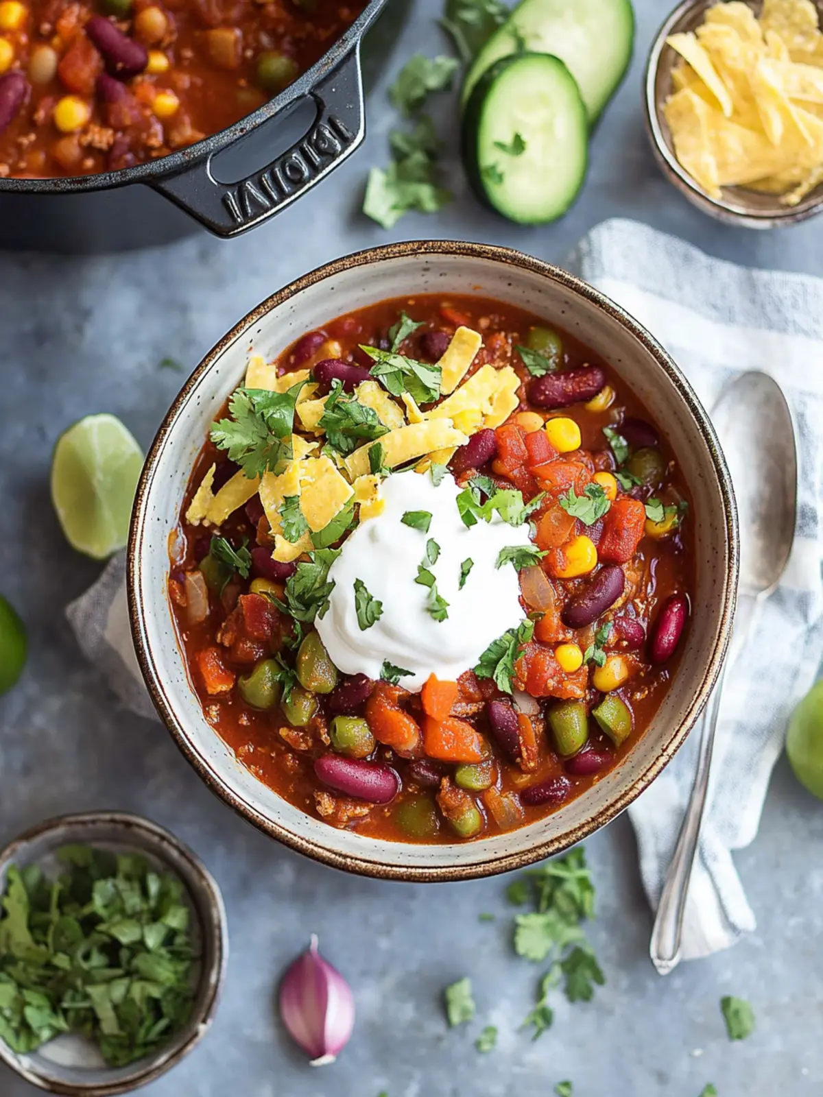 Cozy Up with Flavorful Vegetarian Chili for Game Day 4 Vegetarian Chili