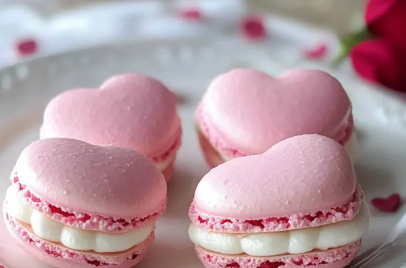 Valentine’s Heart Macarons