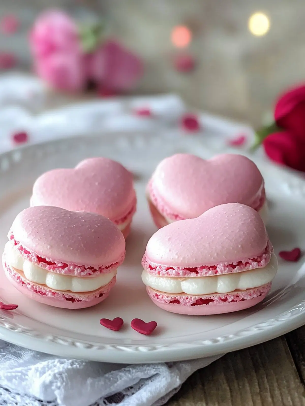 Cinnamon Spiced Valentine’s Heart Macarons You’ll Adore 5 Valentine’s Heart Macarons
