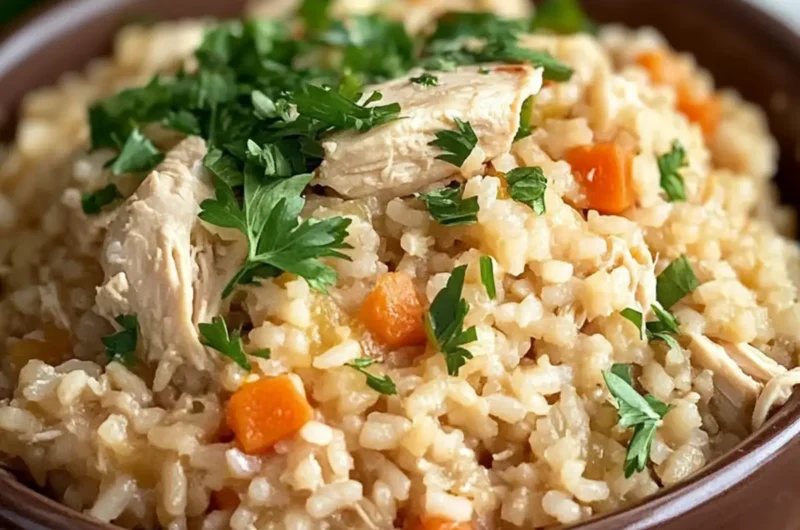 Easy Crock Pot Chicken and Rice Recipe