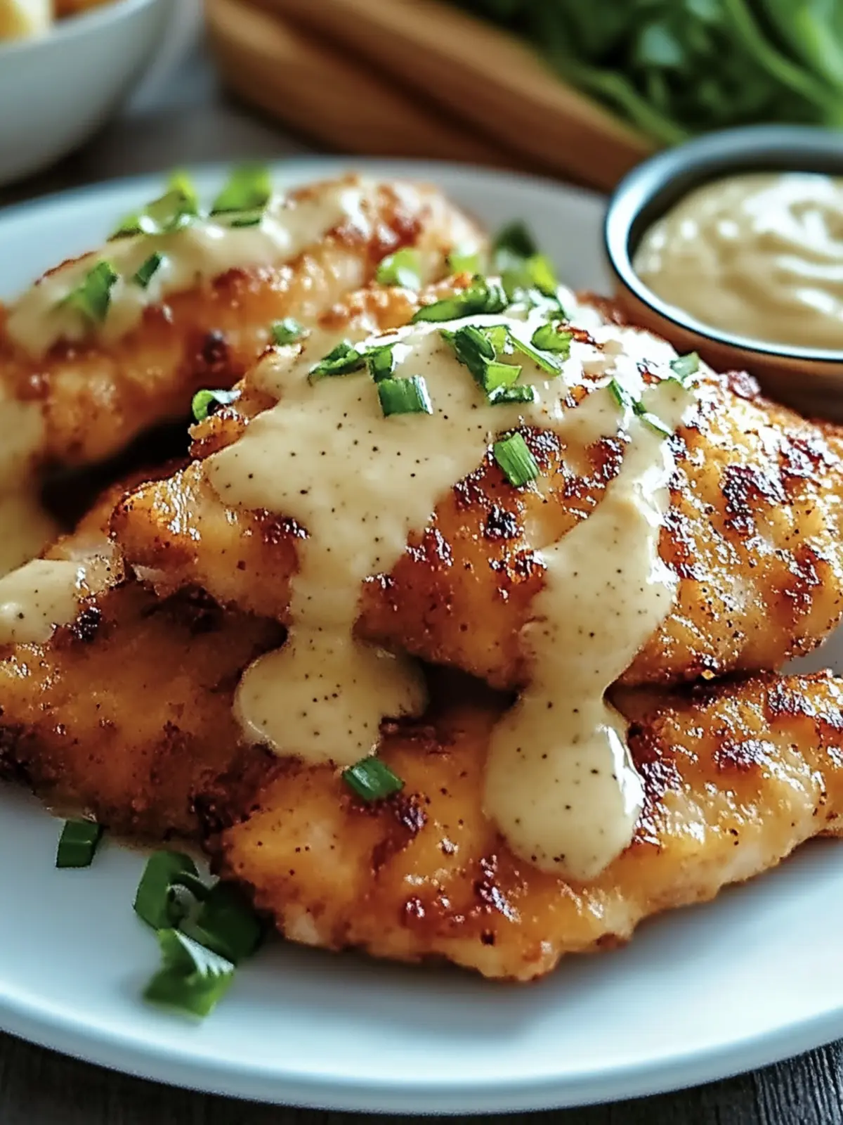 Crispy Malibu Chicken Recipe with Creamy Mustard Delight