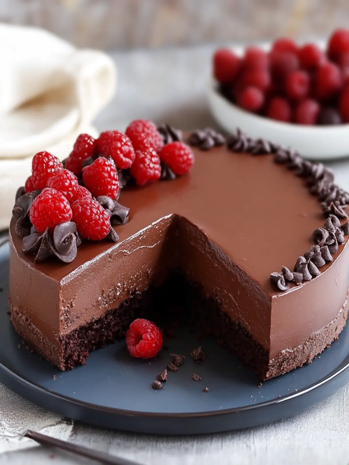 Easy Chocolate Mousse Cake