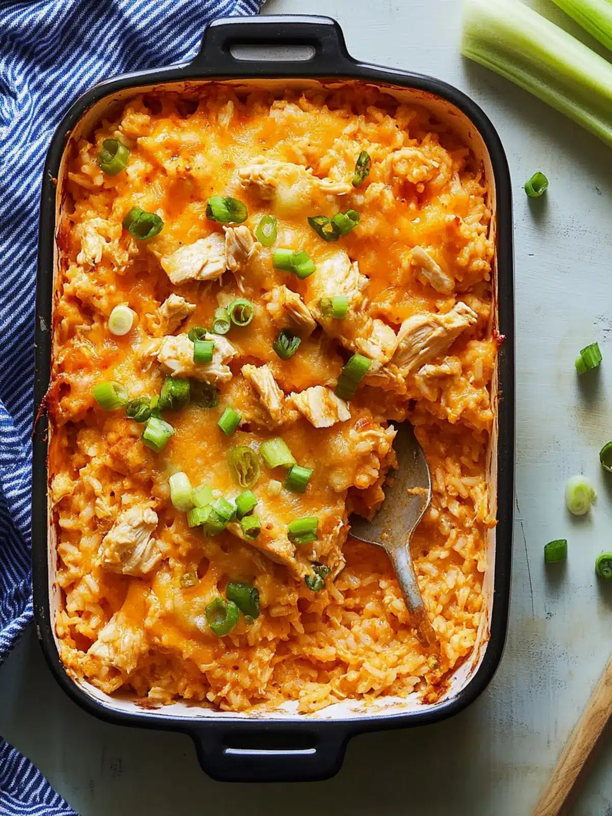 Buffalo Chicken & Rice Casserole for Ultimate Family Comfort 5 Buffalo Chicken & Rice Casserole