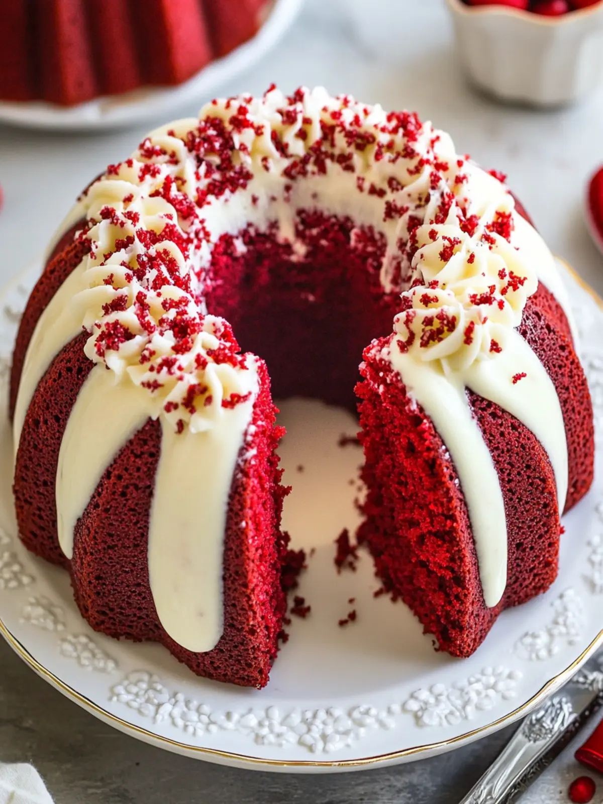 Irresistible Red Velvet Cream Cheese Bundt Cake Delight 5 Red Velvet Cream Cheese Bundt Cake