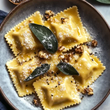 Brown Butter Pumpkin Ravioli