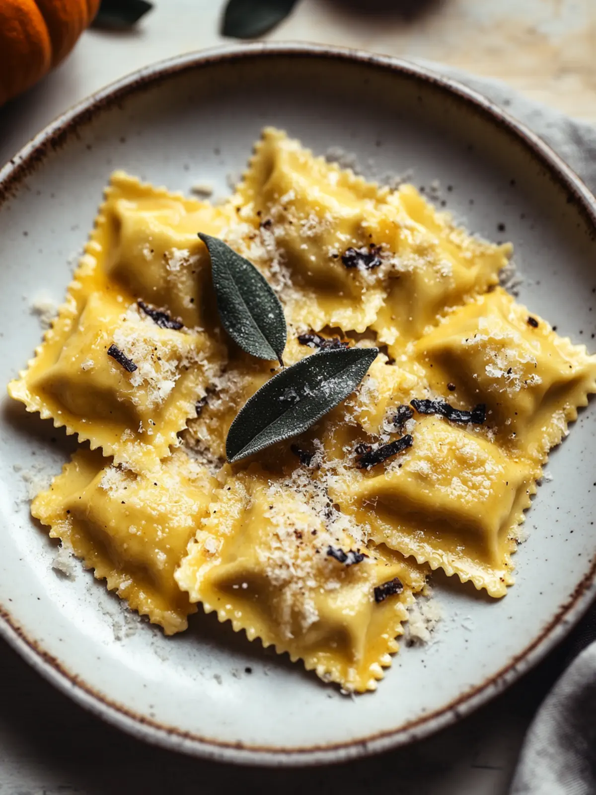 Brown Butter Pumpkin Ravioli