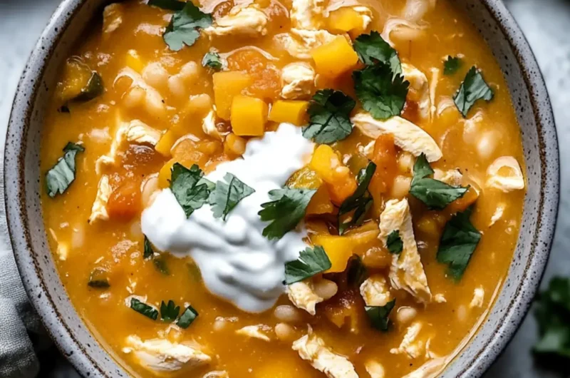 Cozy Butternut White Chicken Chili for Chilly Nights