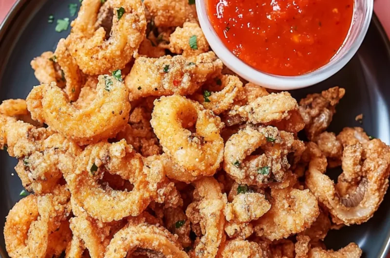 Mushroom “Calamari” with Spicy Marinara