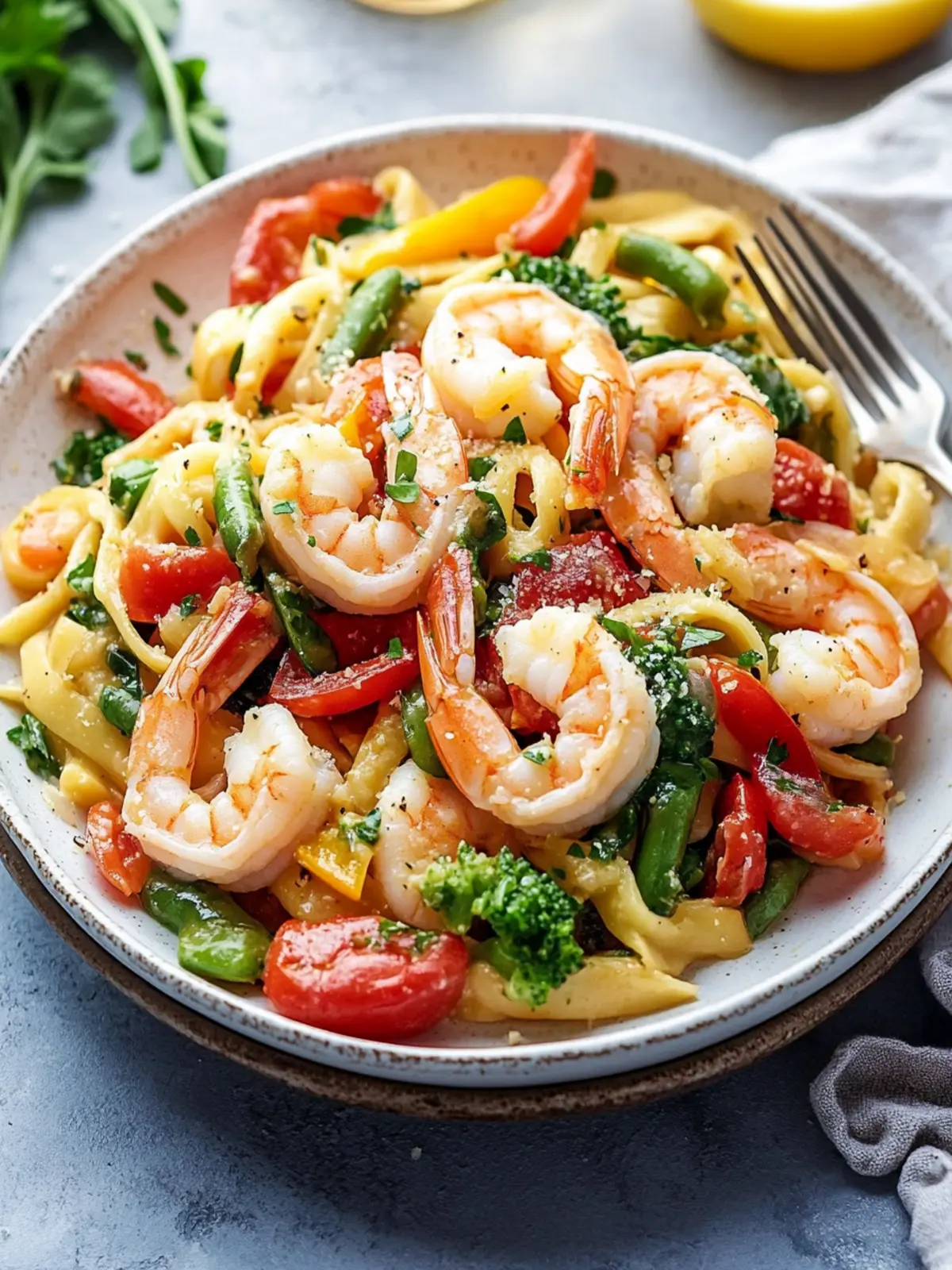 Savory Shrimp Primavera: A Fresh Twist on Comfort Food 3 Shrimp Primavera