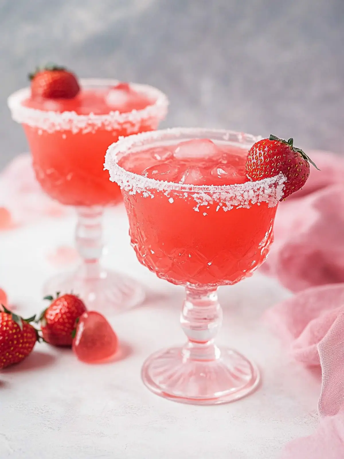 Strawberry Sour Candy Cocktail
