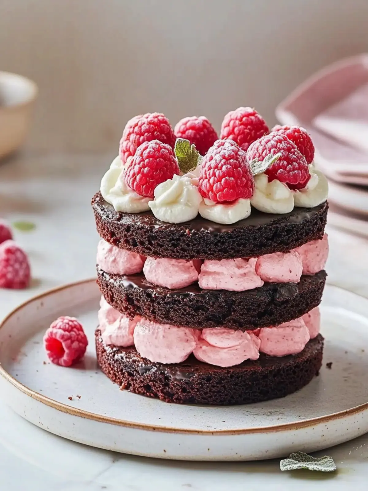 Irresistible Mini Chocolate Raspberry Cake for Sweet Moments 3 Mini Chocolate Raspberry Cake