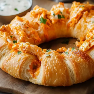 Buffalo Chicken Crescent Ring