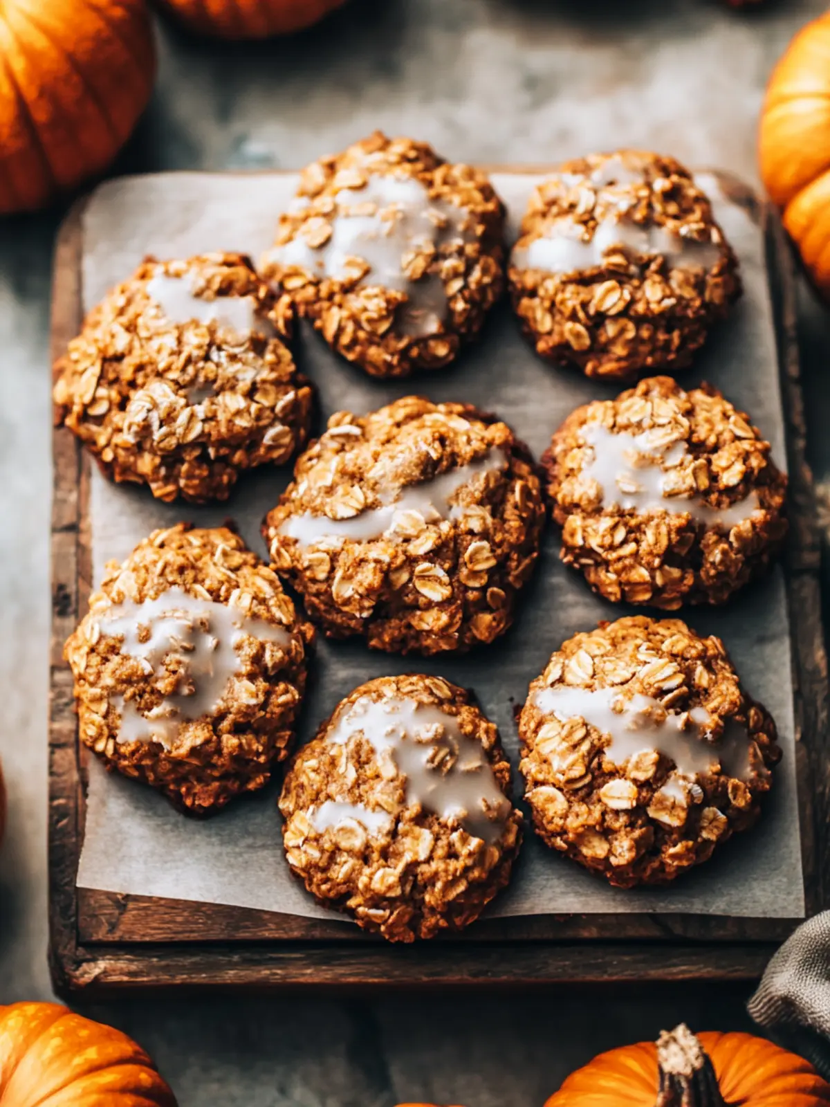 Brown Butter Pumpkin Oatmeal Cookies