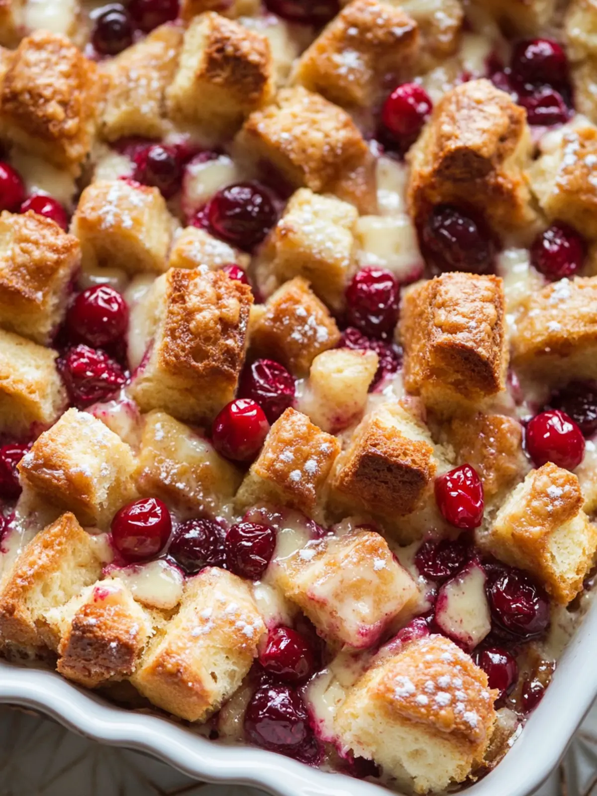 Savor the Season with Cranberry Bread Pudding Delight 4 Cranberry Bread Pudding